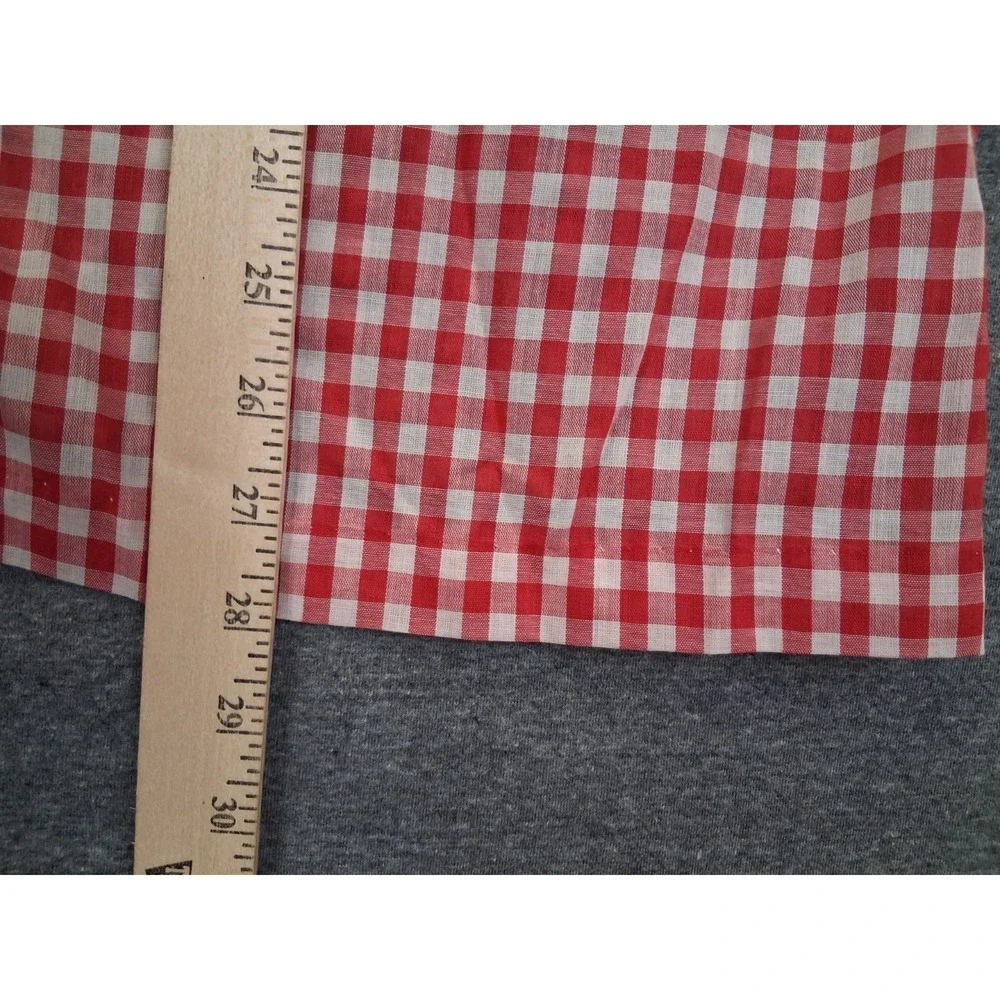 VTG Womens Shirt 2XL Multi Patchwork Gingham Plaid Button Up Lightweight - Picture 4 of 7